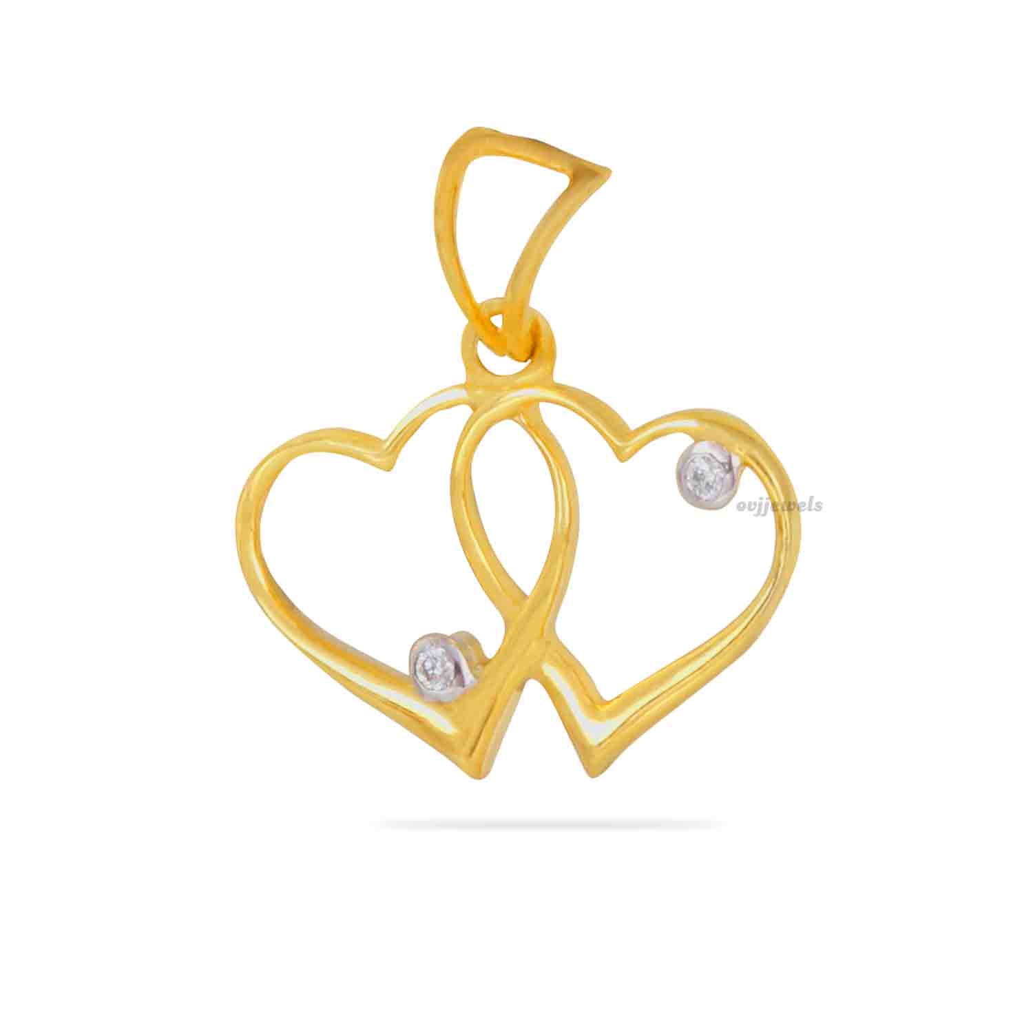 Double Heart Pendant - OVJ Jewels